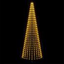 LED juletræ 285 cm 744 LED'er Varm hvid Jern Sort