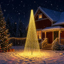 LED juletræ 385 cm 1148 LED'er Varm hvid Jern Sort