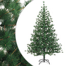 Kunstigt Hinged Juletræ 180 cm PVC og metal Grøn