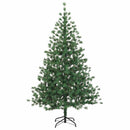 Kunstigt Hinged Juletræ 180 cm PVC og metal Grøn