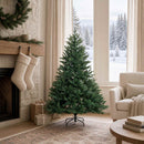 Kunstigt Hinged Juletræ 120 cm PVC og metal Grøn