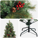 Kunstigt Hinged Juletræ 120 cm PVC og metal Grøn