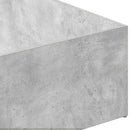 Sengeomkransning til justerbar sengebund Betongrå 80 x 200 cm