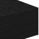 Sengeomkransning til justerbar sengebund Sort eg 100 x 190 cm