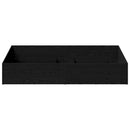 Sengeomkransning til justerbar sengebund Sort eg 100 x 190 cm