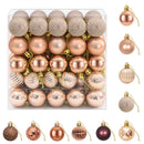 Julekuglesæt 100 stk. Champagne og brun 4 cm Polystyren