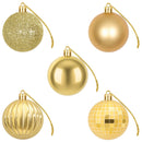 Julekuglesæt 75 stk. Guld 6 cm Polystyren