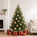 Julekuglesæt 36 stk. Champagne og brun Dia. 6 cm Polystyren