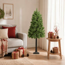 Kunstigt Hinged Juletræ 150 cm PVC og metal Grøn