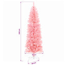 Kunstigt slankt juletræ 240 cm PVC og Stål Lyserød