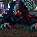 Halloween Kravlende Zombie SPOOKA Sort 41 x 130 x 24 cm