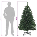 Kunstigt Hinged Juletræ 180 cm PVC Mellemgrøn