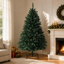 Kunstigt Hinged Juletræ 180 cm PVC Mørkegrøn