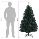 Kunstigt Hinged Juletræ 180 cm PVC Mørkegrøn