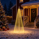 Juletræslys med spyd 270 LED'er Varm hvid og Ø 70 x 180 cm