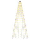 Juletræslys med spyd 270 LED'er Varm hvid og Ø 70 x 180 cm