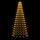 Juletræslys med spyd 270 LED'er Varm hvid og Ø 70 x 180 cm