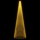 Juletræslys med spyd 1632 LED'er Varm hvid og Ø 160 x 500 cm