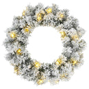 Mini-juletræssæt 60 cm 125 LED'er Varm hvid PVC Grøn og Hvid