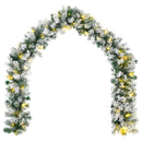 Mini-juletræssæt 60 cm 125 LED'er Varm hvid PVC Grøn og Hvid