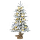 Mini-juletræssæt 60 cm 125 LED'er Varm hvid PVC og PE