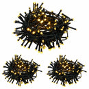 Mini-juletræssæt 60 cm 125 LED'er Varm hvid PVC og PE