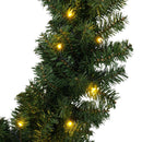 Julekrans Grøn 270 cm PVC 50 LED'er