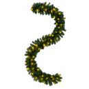 Julekrans Grøn 270 cm PVC 50 LED'er