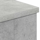 Elektrisk pejs Beton 114 x 18 x 58,5 cm Konstrueret træ