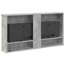 Elektrisk pejs Beton 114 x 18 x 58,5 cm Konstrueret træ
