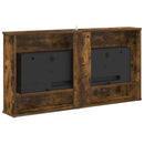 Elektrisk pejs Røget eg 114 x 18 x 58,5 cm Konstrueret træ