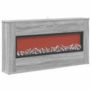 Elektrisk pejs Grå Sonoma 114 x 18 x 58,5 cm Konstrueret træ