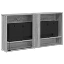 Elektrisk pejs Grå Sonoma 114 x 18 x 58,5 cm Konstrueret træ