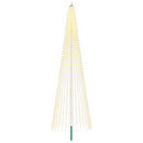 Juletræslys med spyd og flagstang 500 cm 1632 LED'er Varm hvid