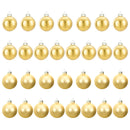 Julekuglesæt 30 stk. Guld 6 cm Polystyren
