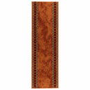 Runner Tæppe FLORNES Vævet Orange Diamanter 80 x 150 cm PP 7 mm