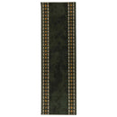 Runner Tæppe FLORNES Vævet Grøn Diamanter 67 x 350 cm PP 7 mm