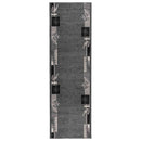 Runner Tæppe FLORNES Vævet Grå Blade 100 x 150 cm PP 7 mm