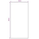 Runner Tæppe FLORNES Vævet Grå Blade 100 x 200 cm PP 7 mm