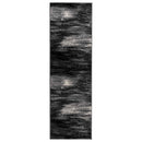 Runner Tæppe FLORNES Vævet Sort Penselstrøg 80 x 250 cm PP 7 mm