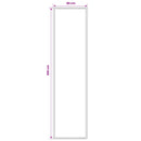 Runner Tæppe FLORNES Vævet Sort Penselstrøg 80 x 350 cm PP 7 mm