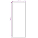 Runner Tæppe FLORNES Vævet Ecru-mønster 100 x 300 cm PP 7 mm