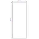 Runner Tæppe FLORNES Vævet Grå Mønster 80 x 200 cm PP 7 mm