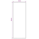 Runner Tæppe FLORNES Vævet Grå Mønster 80 x 250 cm PP 7 mm