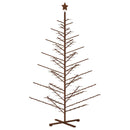 Træ juletræ KOTKA 240 cm Bambus og massivt fyrretræ Mørk Brun