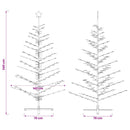 Træ juletræ KOTKA 240 cm Bambus og massivt fyrretræ Mørk Brun
