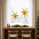 Julebelysning RAAHE 2 stk. 10 LED'er Varm hvid 60 x 6 x 60 cm