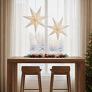 Julebelysning RAAHE 2 stk. 10 LED'er Varm hvid 60 x 6 x 60 cm