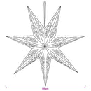 Julebelysning RAAHE 2 stk. 10 LED'er Varm hvid 60 x 6 x 60 cm