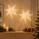 Julebelysning RAAHE 2 stk. 10 LED'er Varm hvid 45 x 6 x 45 cm